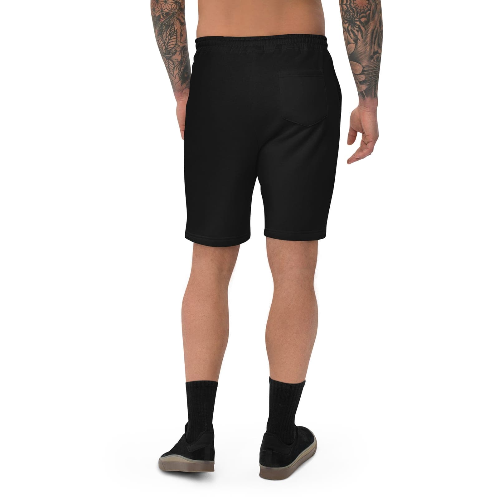 No Weapon Formed Shorts, Black, Back, worn