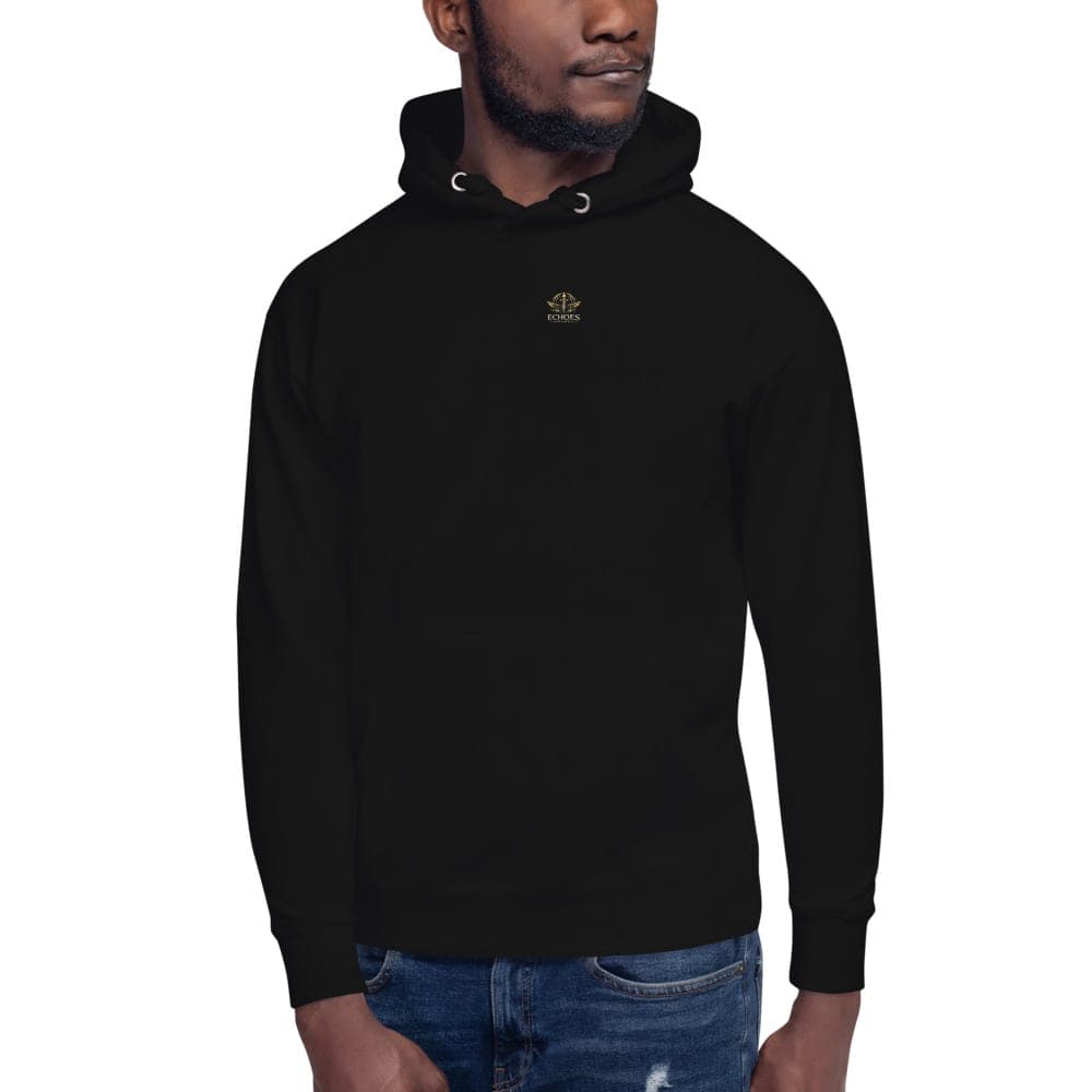 The Immortals Hoodie, Black, Front, worn
