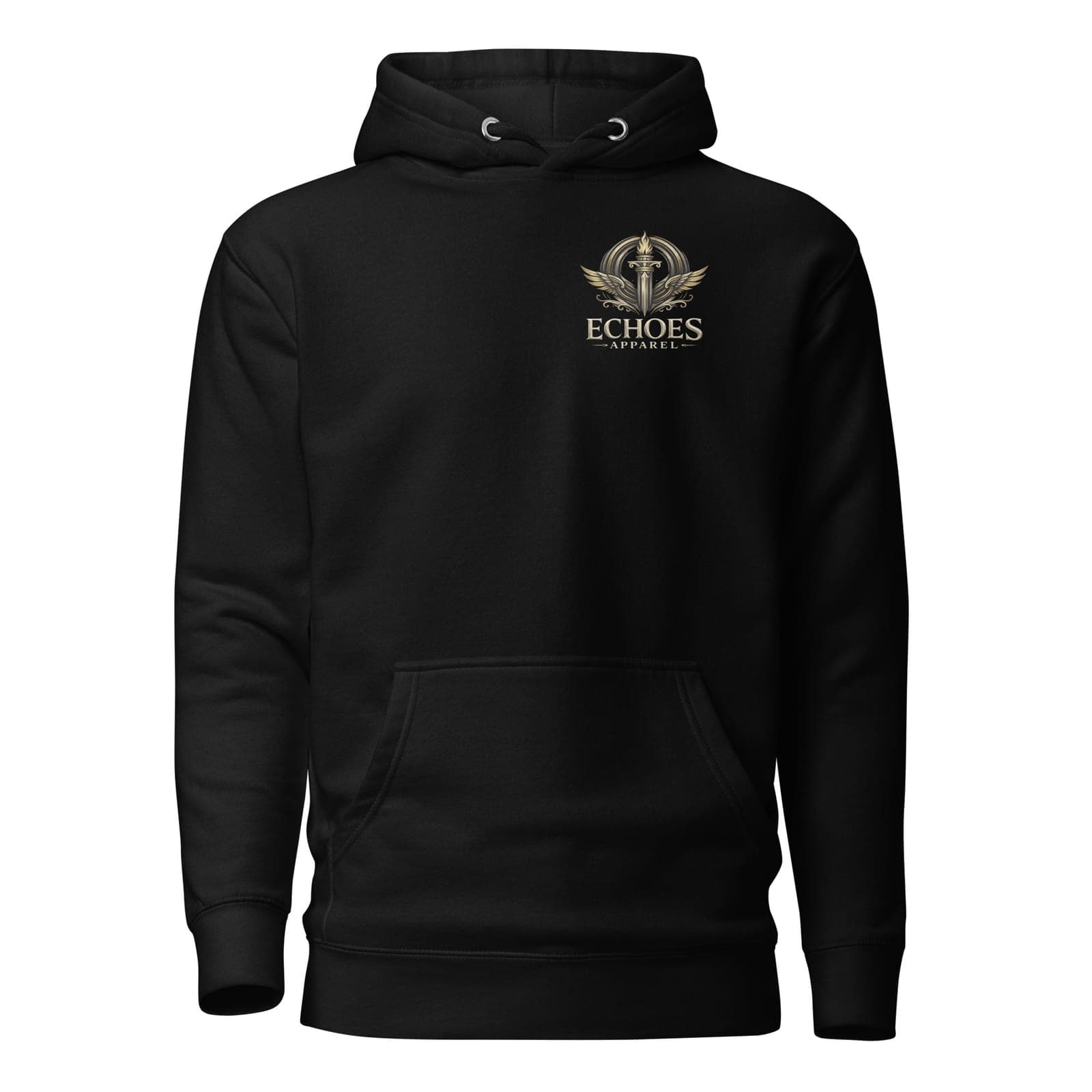 The Unknown Hoodie, Black, Front