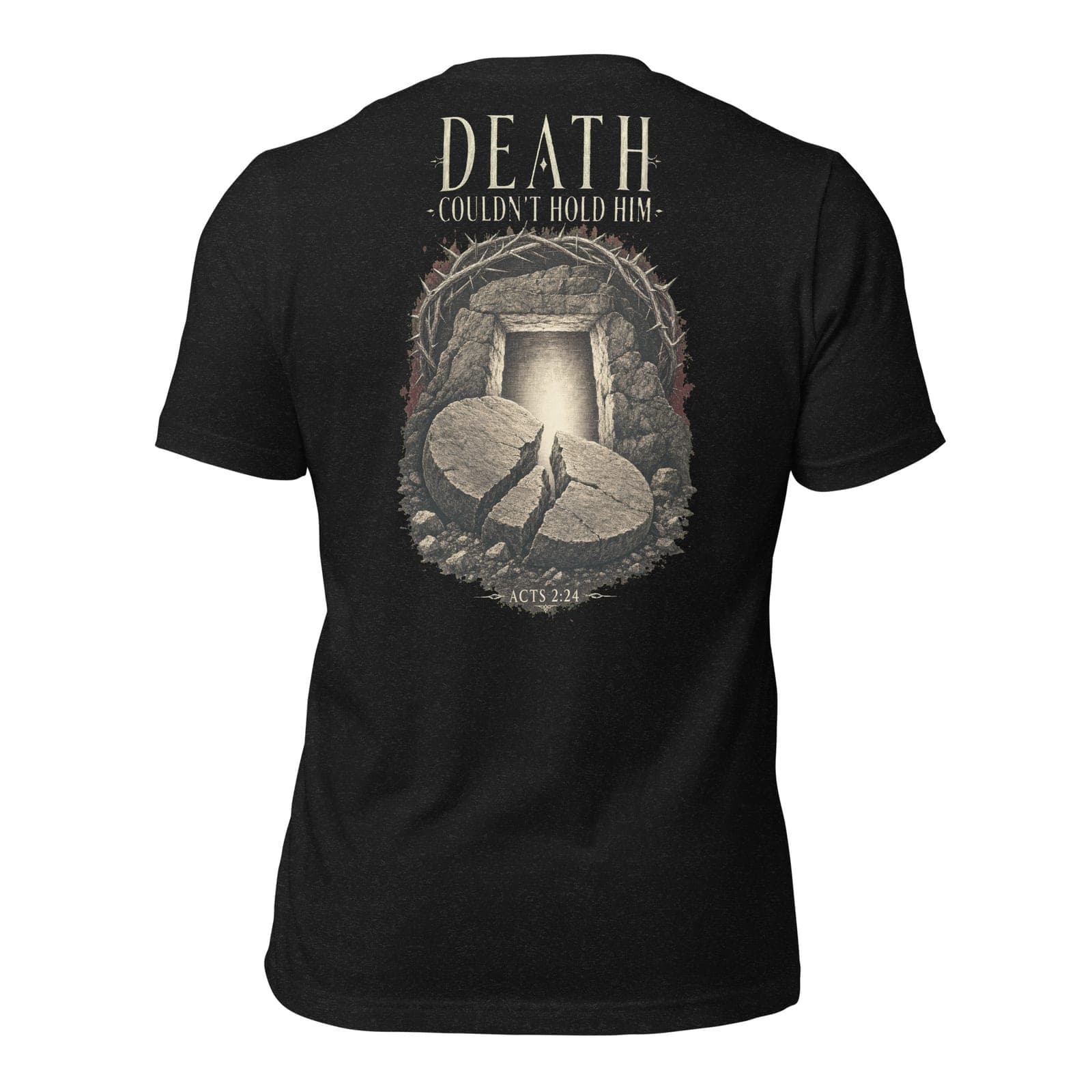 Death Couldn't Hold Him T-Shirt, Black Heather