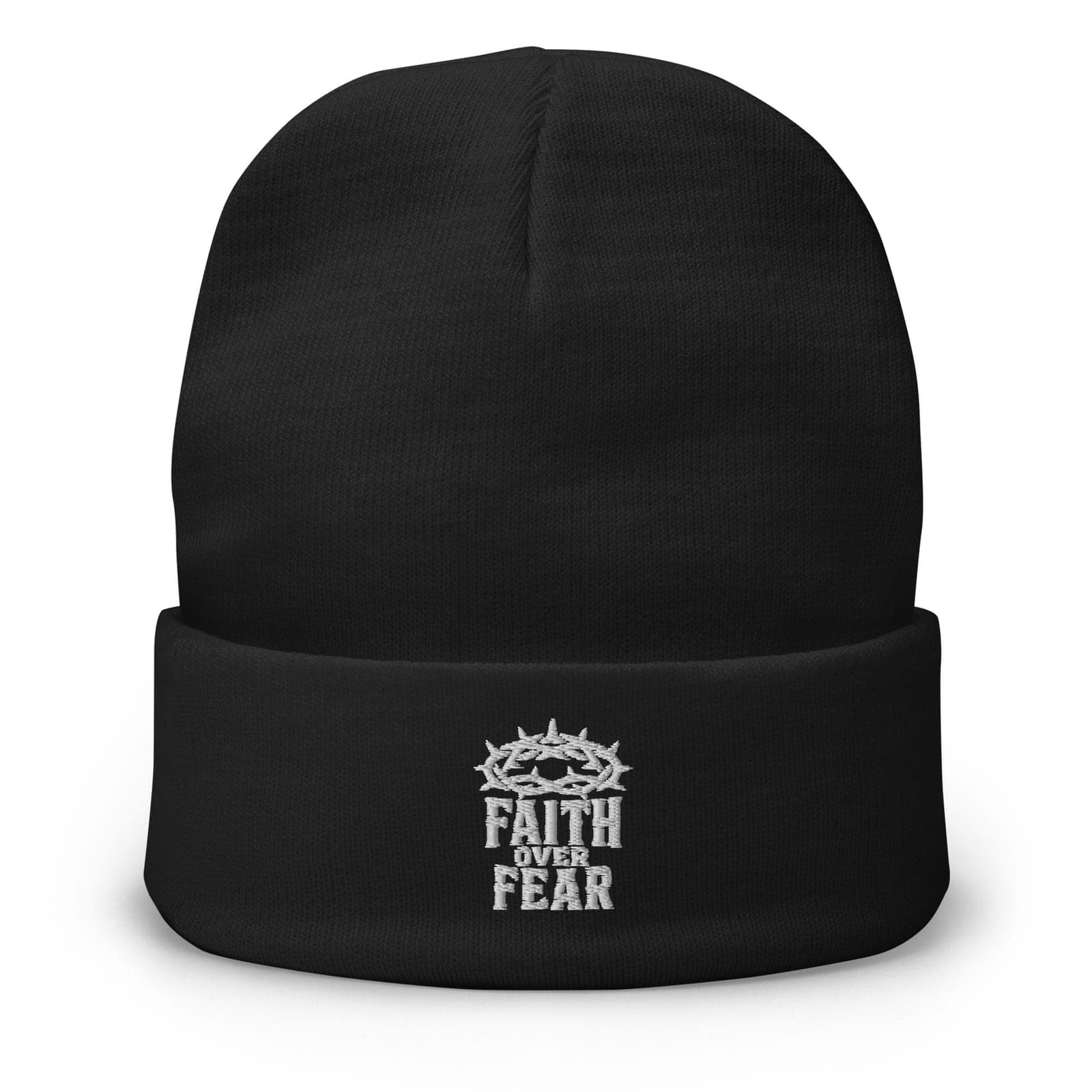Faith Over Fear Beanie, Black