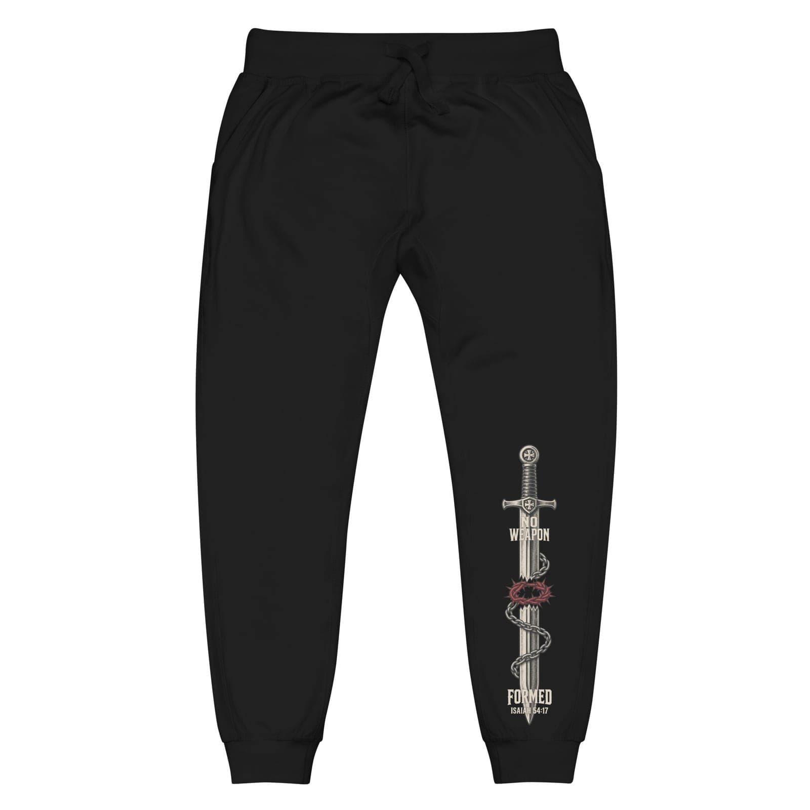 No Weapon Formed Sweatpants, Black