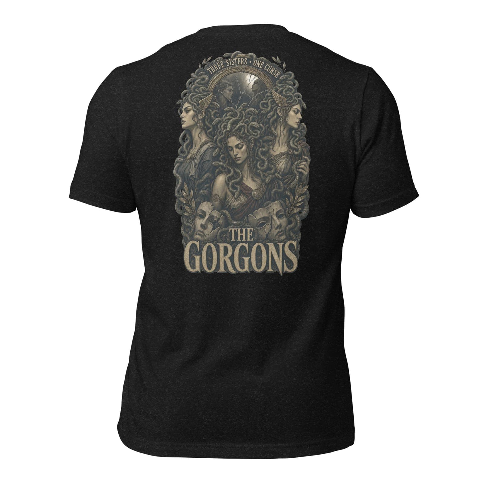 The Gorgons T-Shirt, Black Heather